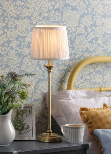 Hemsley Touch Table Lamp Antique Brass With Shade