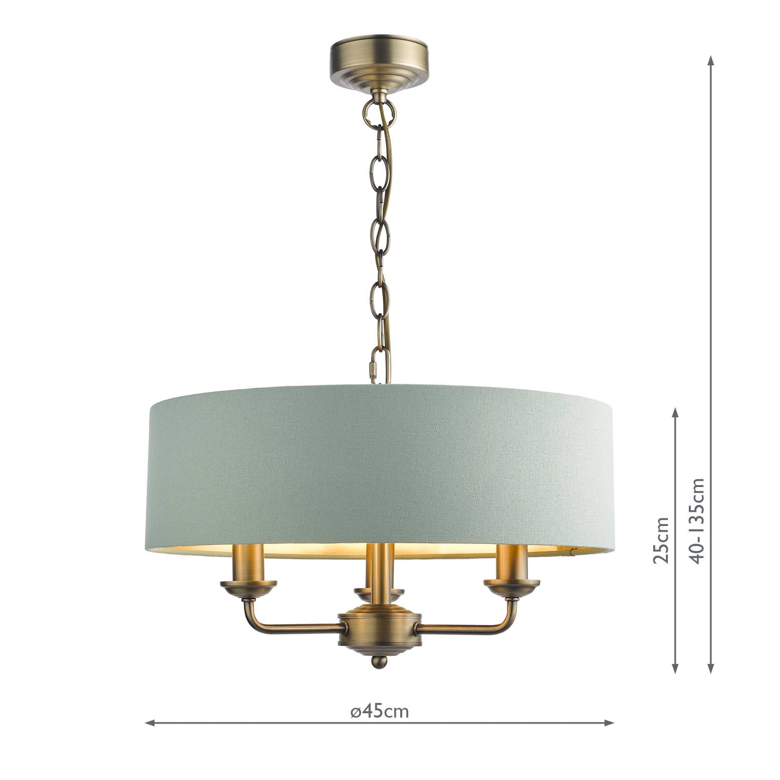 Sorrento 3Lt Pendant Various Finishes