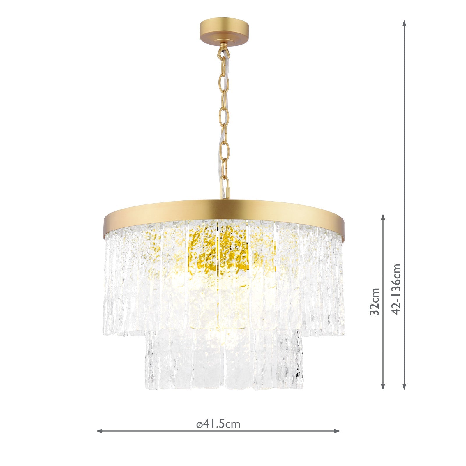 Durnsford 4 Light Pendant Matt Antique Brass and Glass