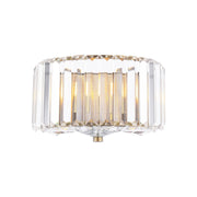 Fernhurst Wall Light - Crystal & Antique Brass and Polished Chrome Glass