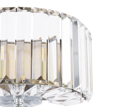 Fernhurst Wall Light - Crystal & Antique Brass and Polished Chrome Glass