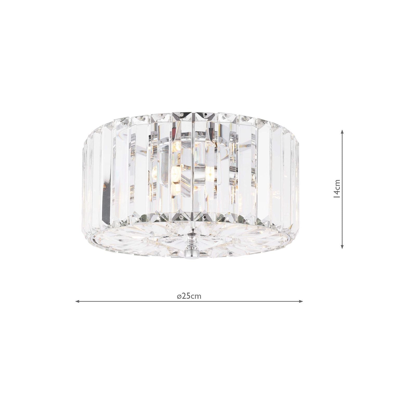 Fernhurst Flush 3 Light - Various Materials and Sizes