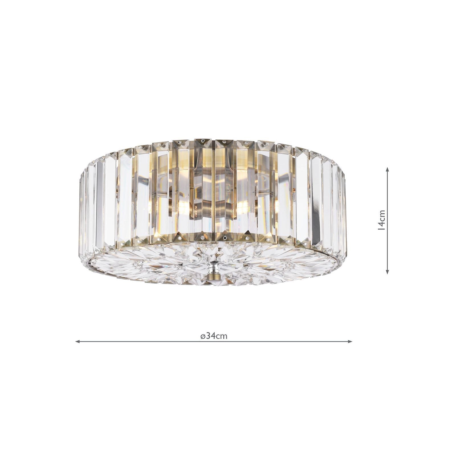 Fernhurst Flush 3 Light - Various Materials and Sizes