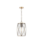 Beckworth Ceiling Lantern Antique Brass and Glass