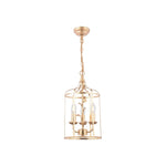 Halton 3 Light Pendant Distressed Gold Leaf