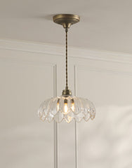 Bexwell Pendant Matt Antique Brass and Glass