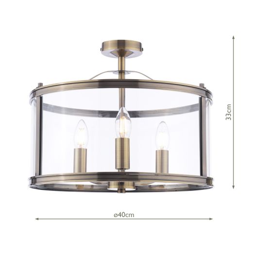 Harrington 3/5 Light Pendant Matt Black and Glass