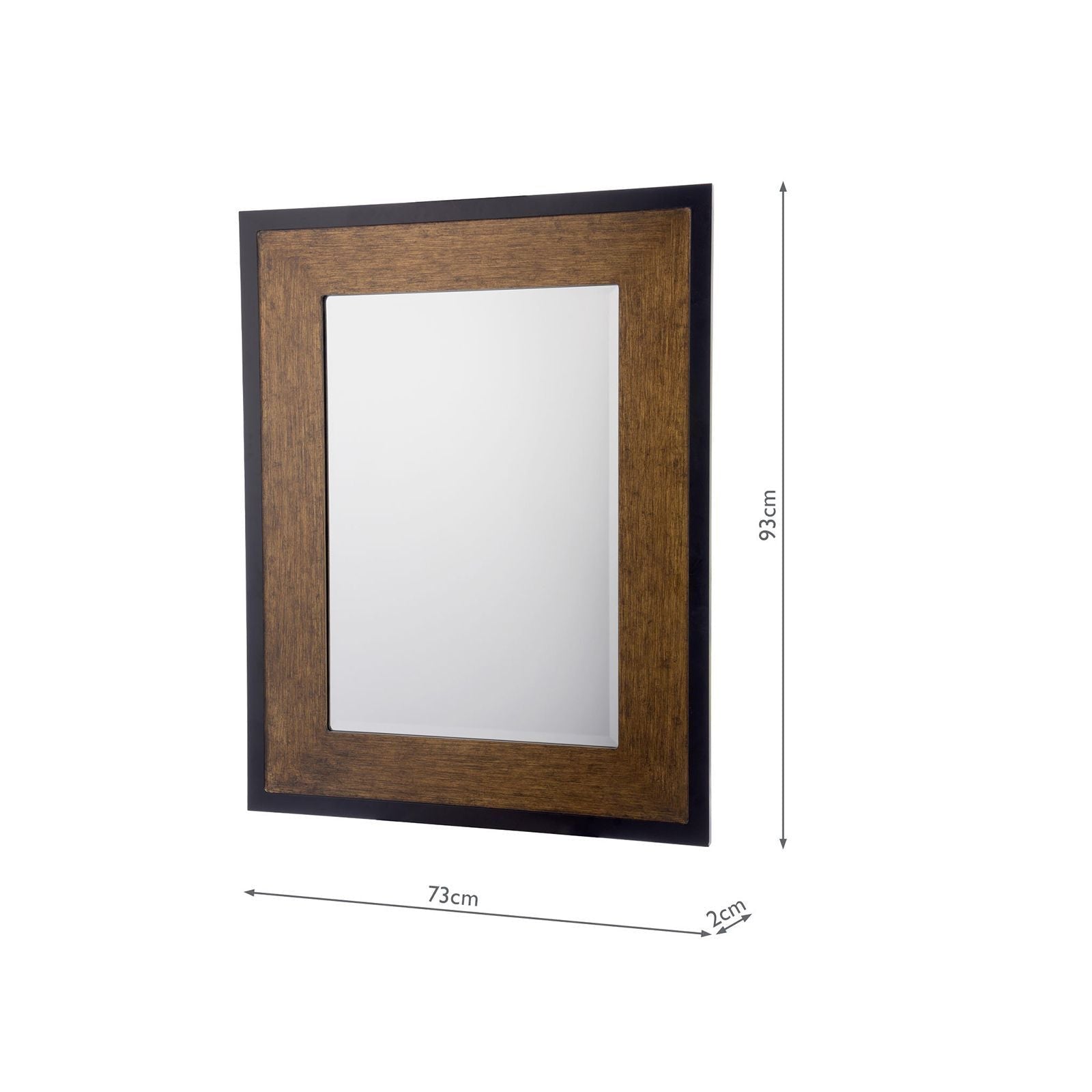 Cara Mirror Mottled Bronze - Small and Large