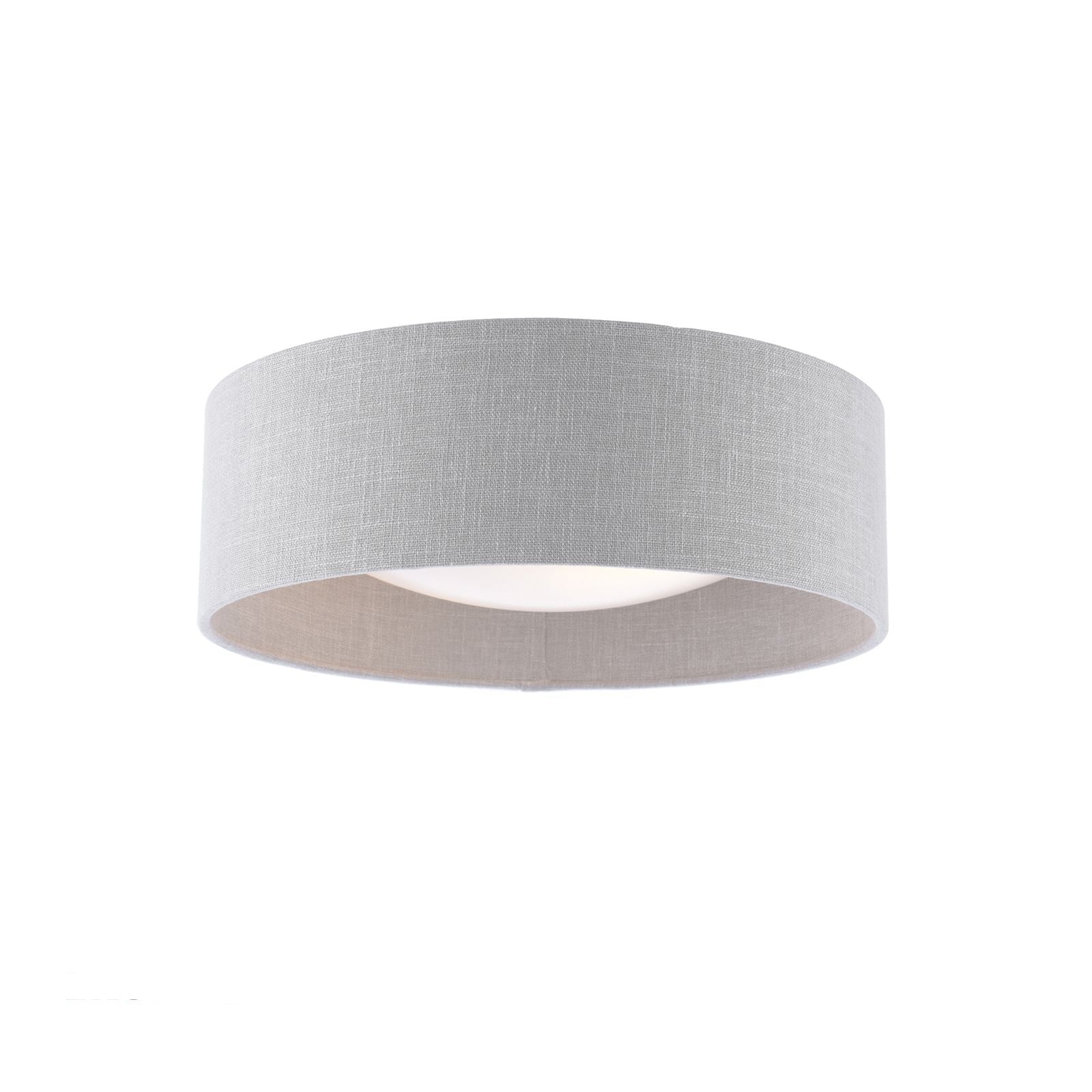 Bacall 2 Light Flush Natural/Silver Shade E27