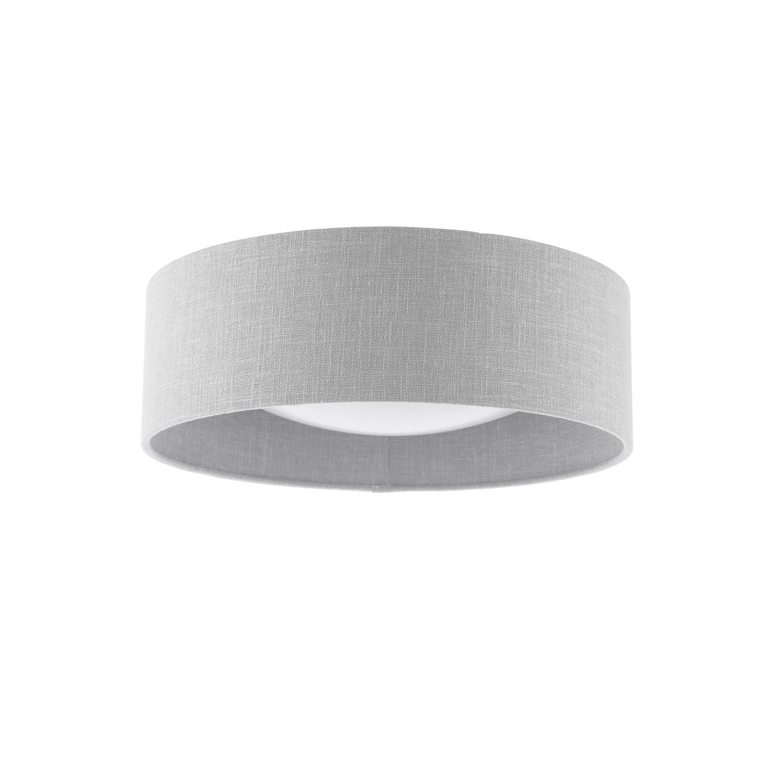 Bacall 2 Light Flush Natural/Silver Shade E27