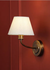 Denston Wall Light Antique Bronze With Shade