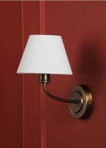 Denston Wall Light Antique Bronze With Shade