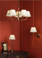 Denston Wall Light Antique Bronze With Shade