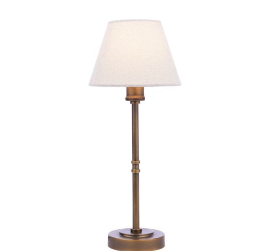 Denston Table Lamp Antique Bronze With Shade