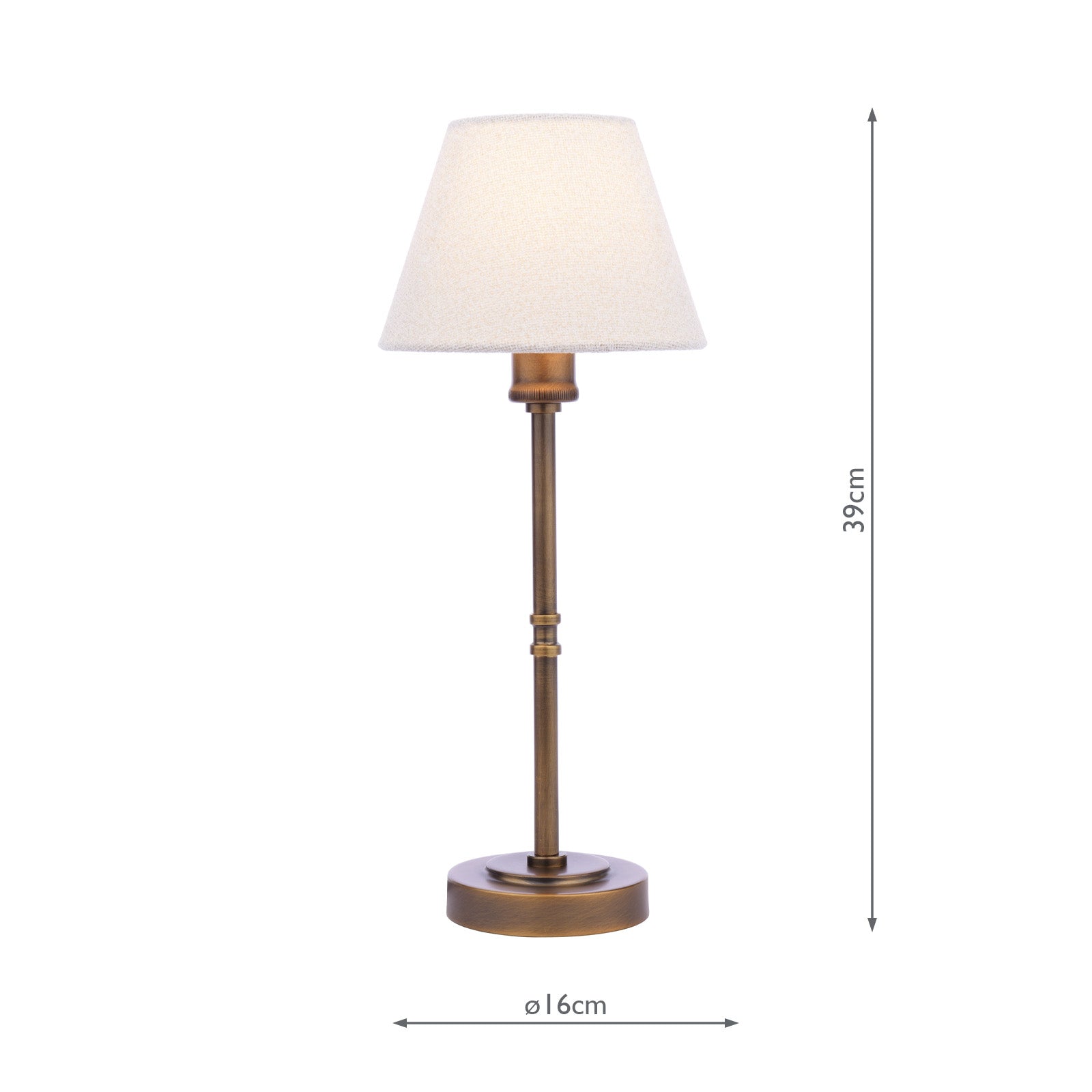 Denston Table Lamp Antique Bronze With Shade