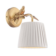 Egelton Wall Light Aged Brass With Shade