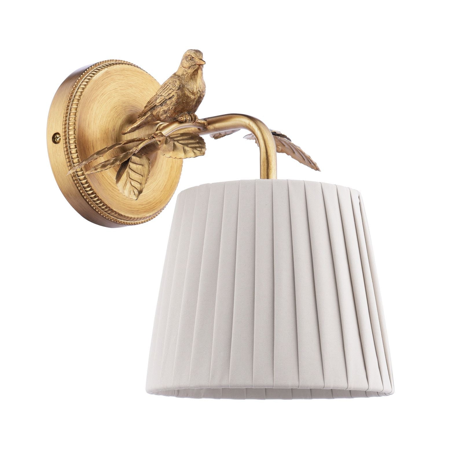 Egelton Wall Light Aged Brass With Shade