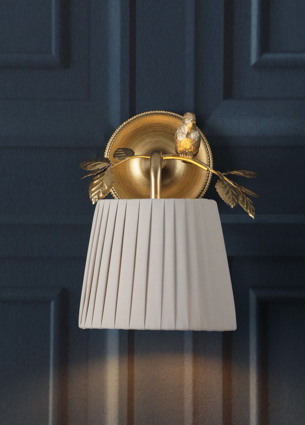 Egelton Wall Light Aged Brass With Shade
