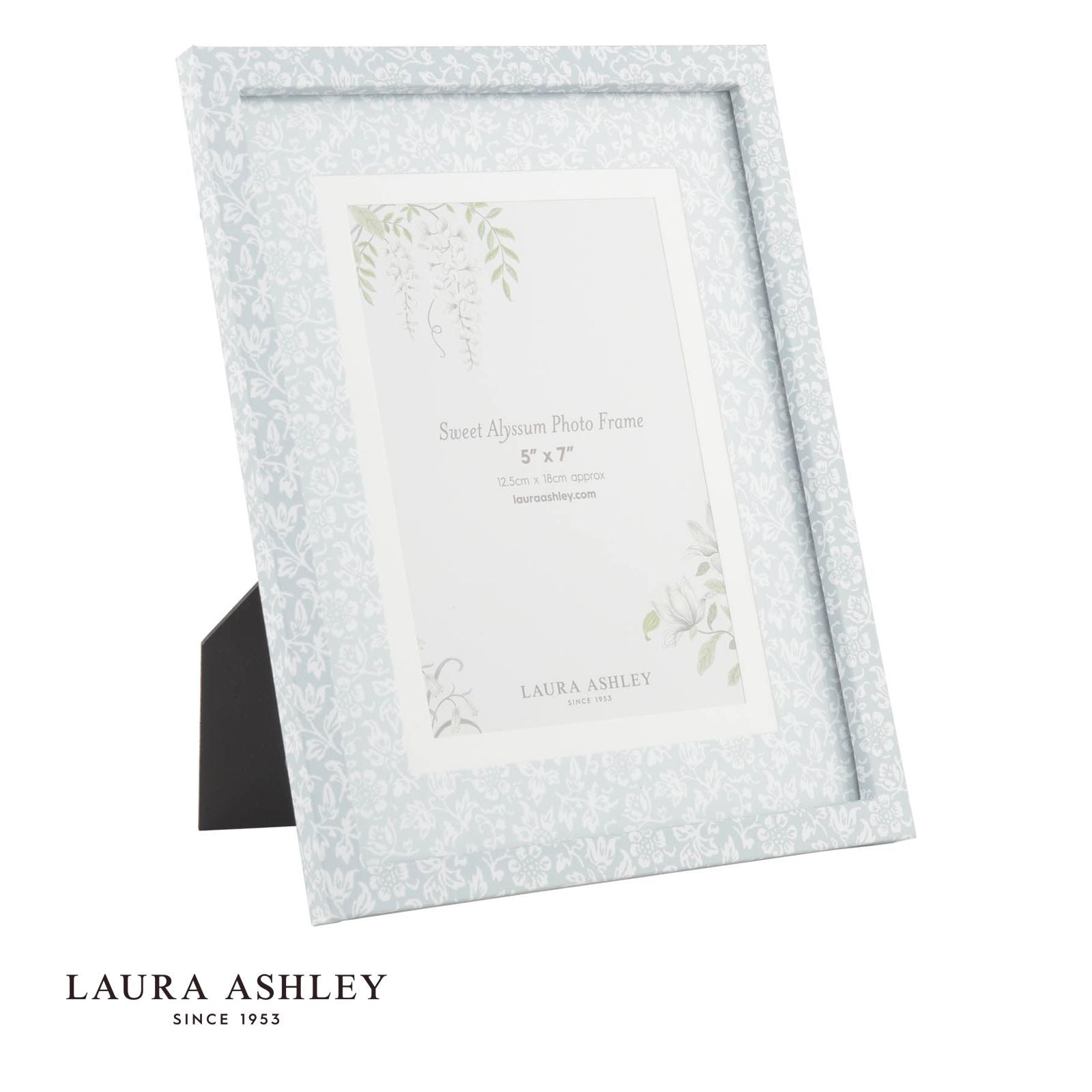 Laura Ashley Sweet Alyssum Photo Frame Blue 5" x 7"