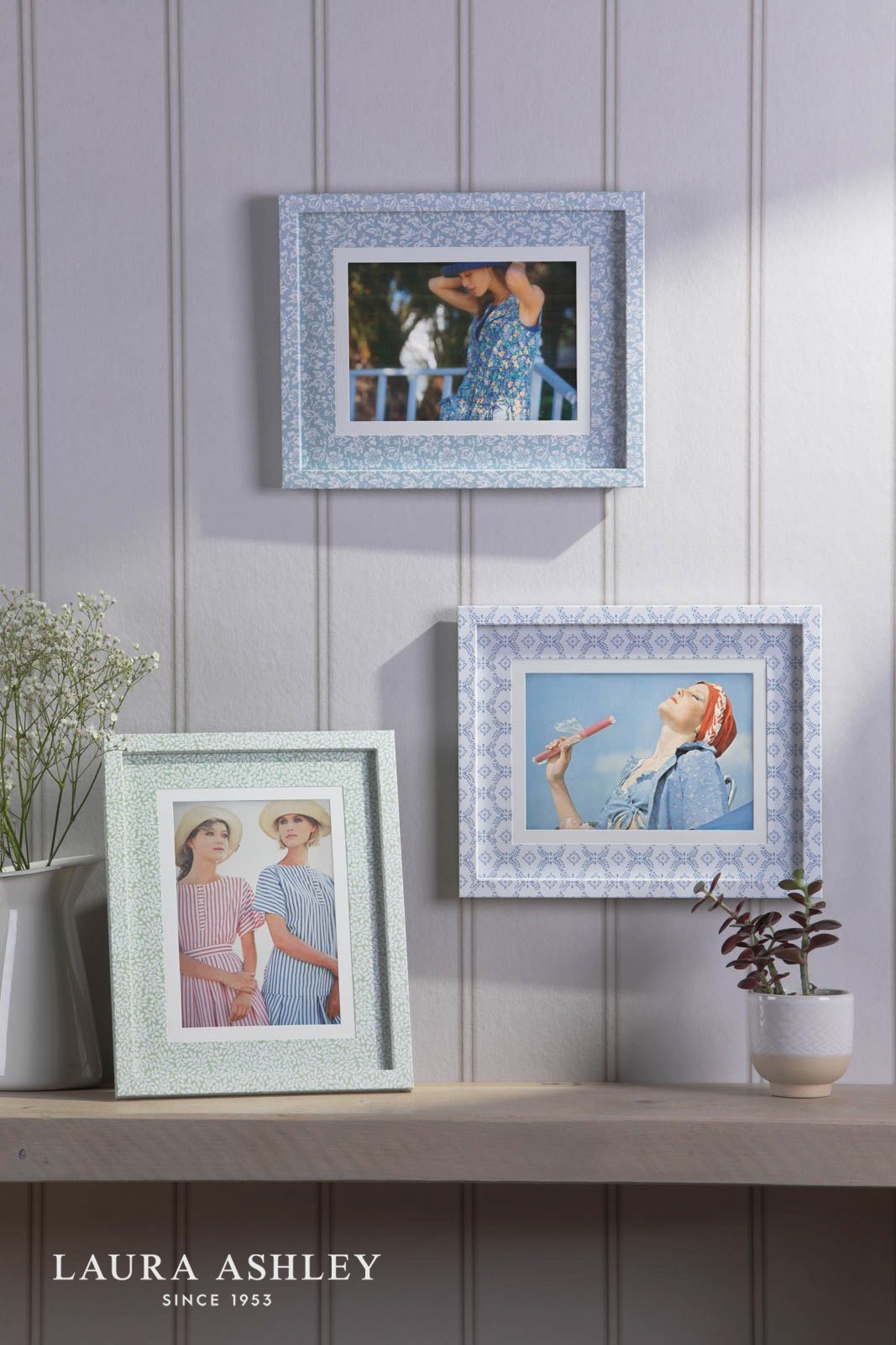 Laura Ashley Sweet Alyssum Photo Frame Blue 5" x 7"