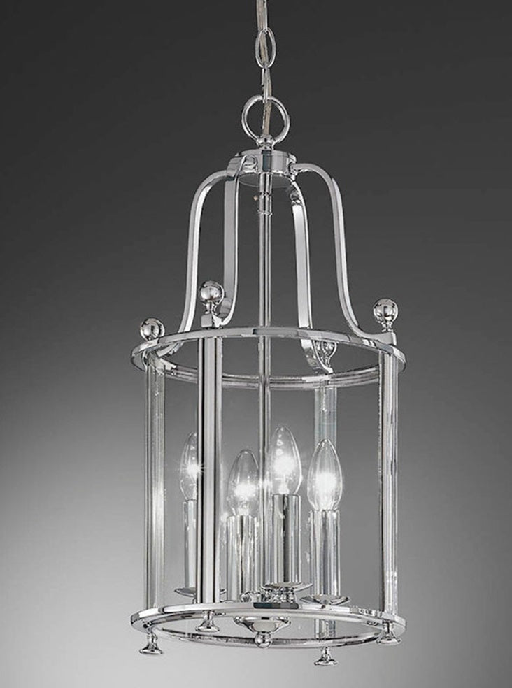 Lola 3/4/8/12Lt Lantern - Antique Bronze/ Chrome Finish