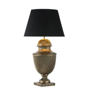 Lattice Table Lamp In Black & Gold/Cream & Gold, Base Only E27