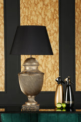 Lattice Table Lamp In Black & Gold/Cream & Gold, Base Only E27