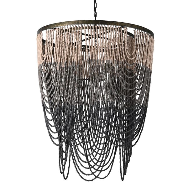 3 Bulb Gradient Giant Beaded Chandelier