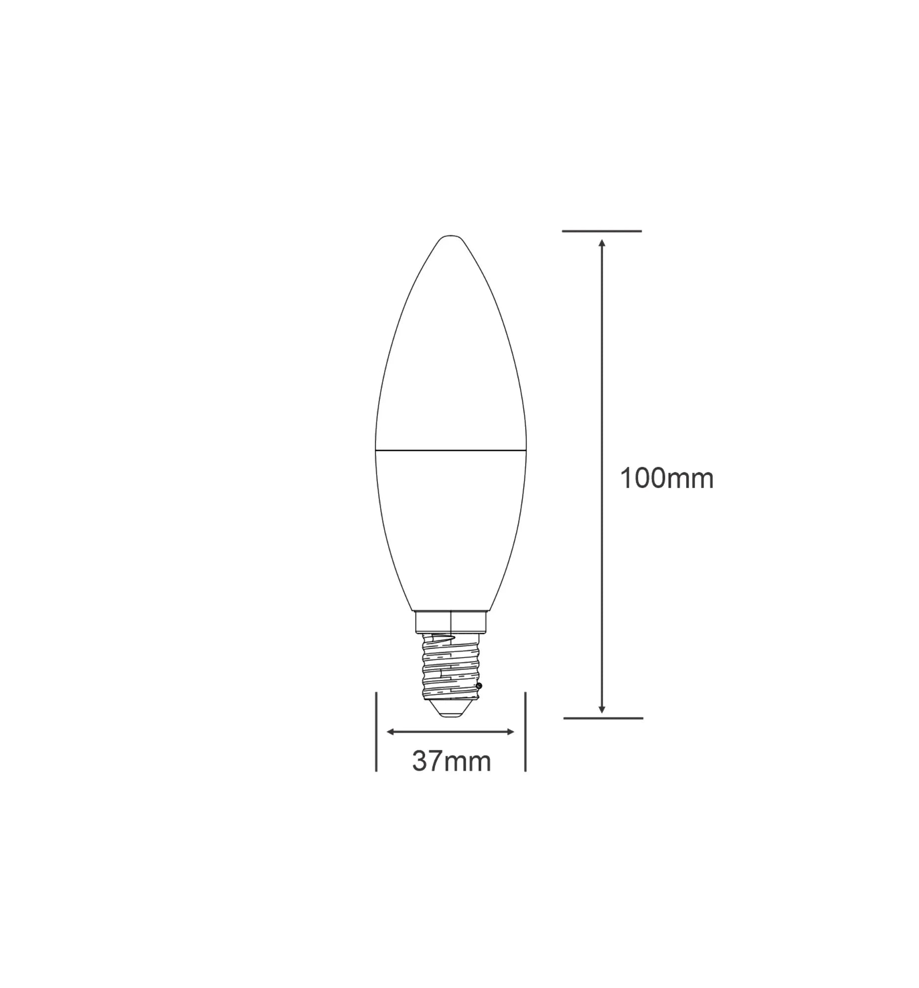 Digital Wi-Fi Smart Bulb,5W E14 Candle