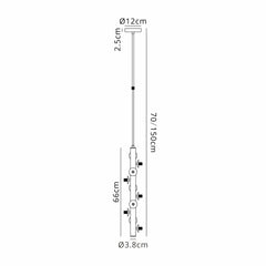 Regal 10LT Vertical Linear Telescopic Pendant - Various Colours