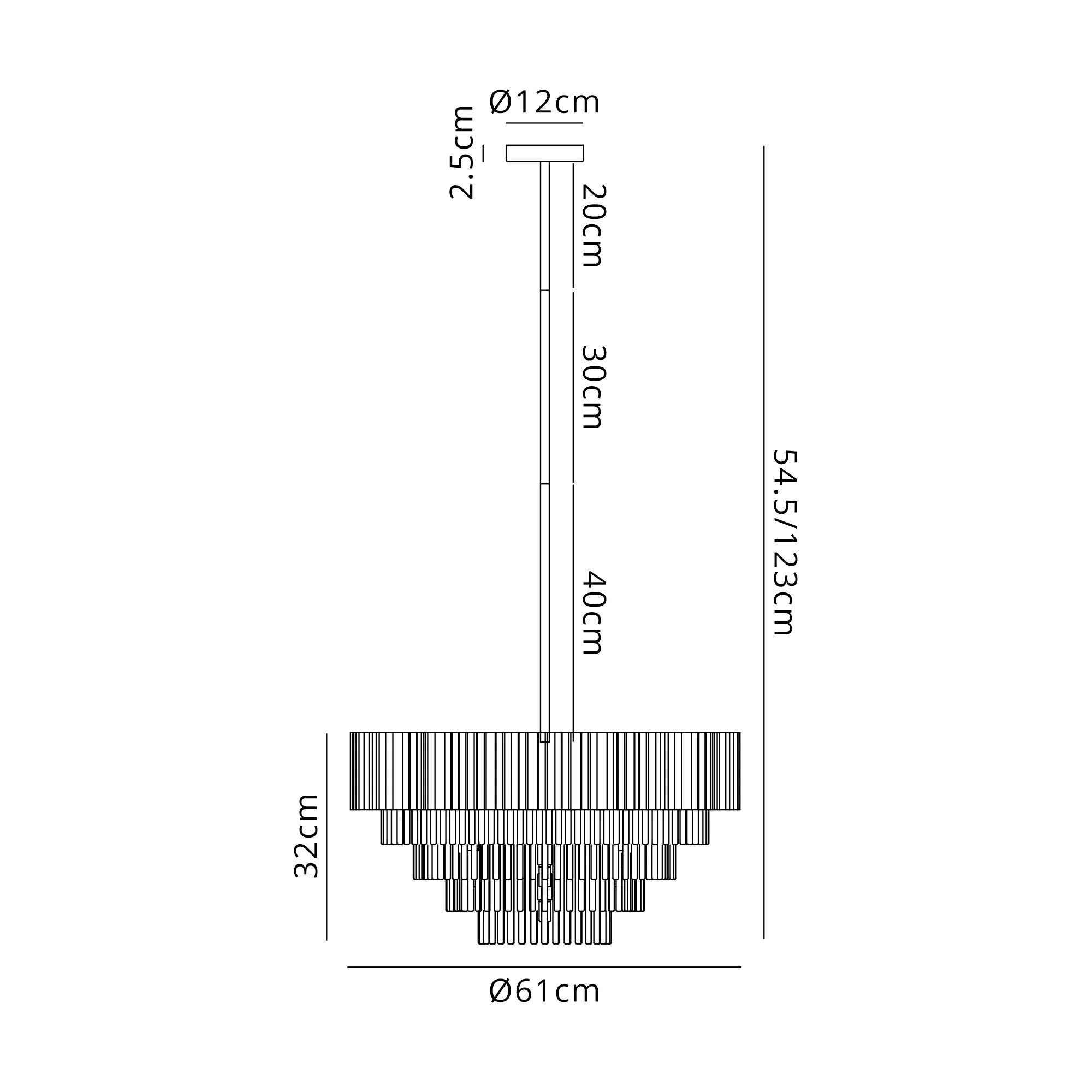 Kyabram Fixed Pendant, 4/9/11 Light G9- Oxidised Coffee/ Grey Finishes