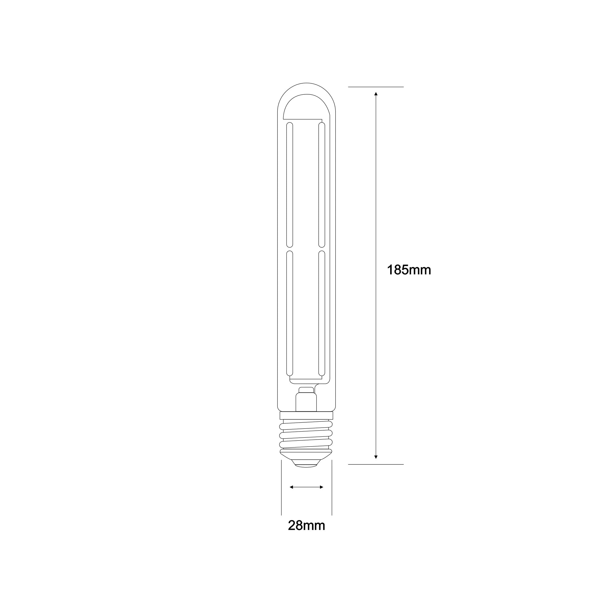 E14 Tubular Bulbs- Various Finishes