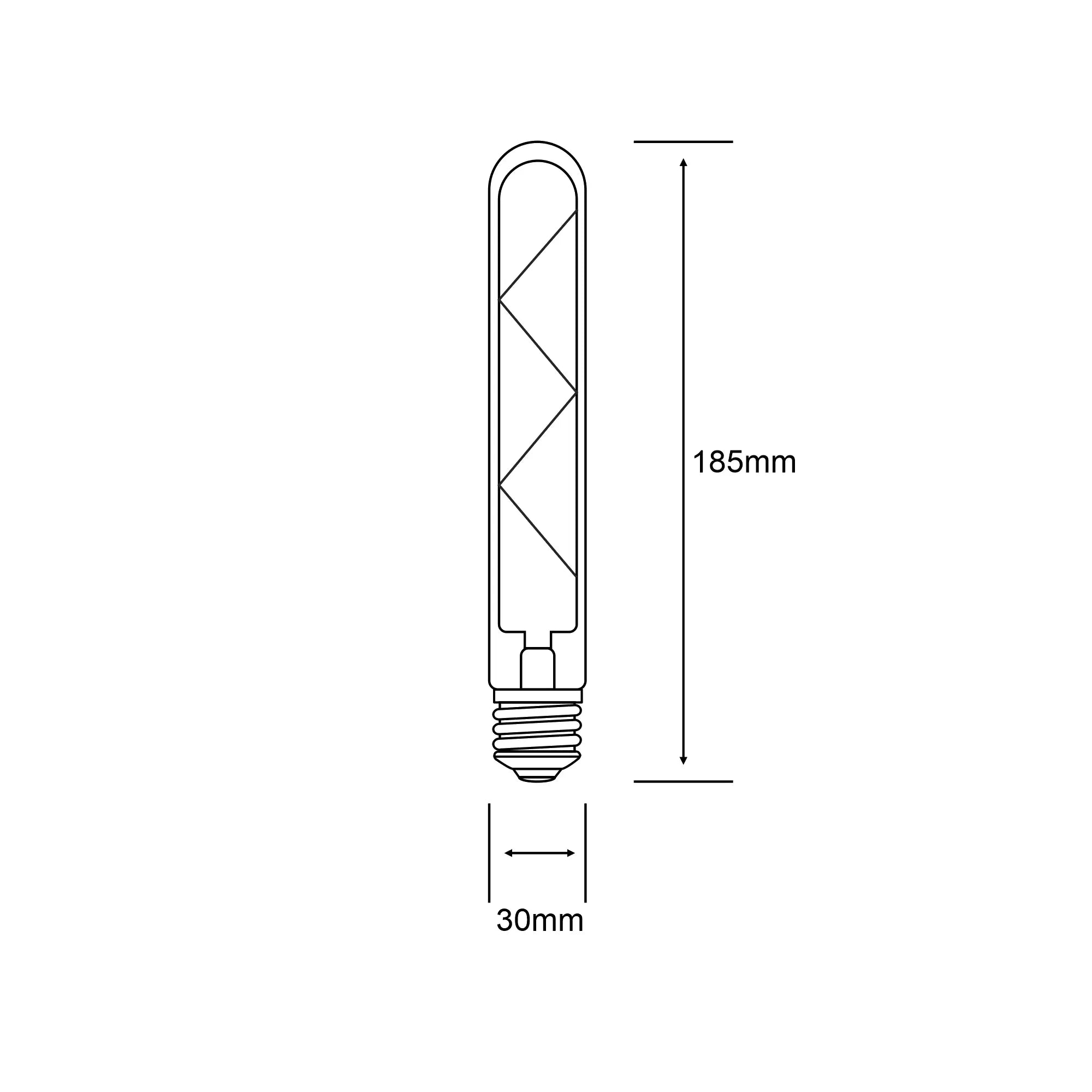 E27 Tubular Z Dimmable 4W 2700K Warm White