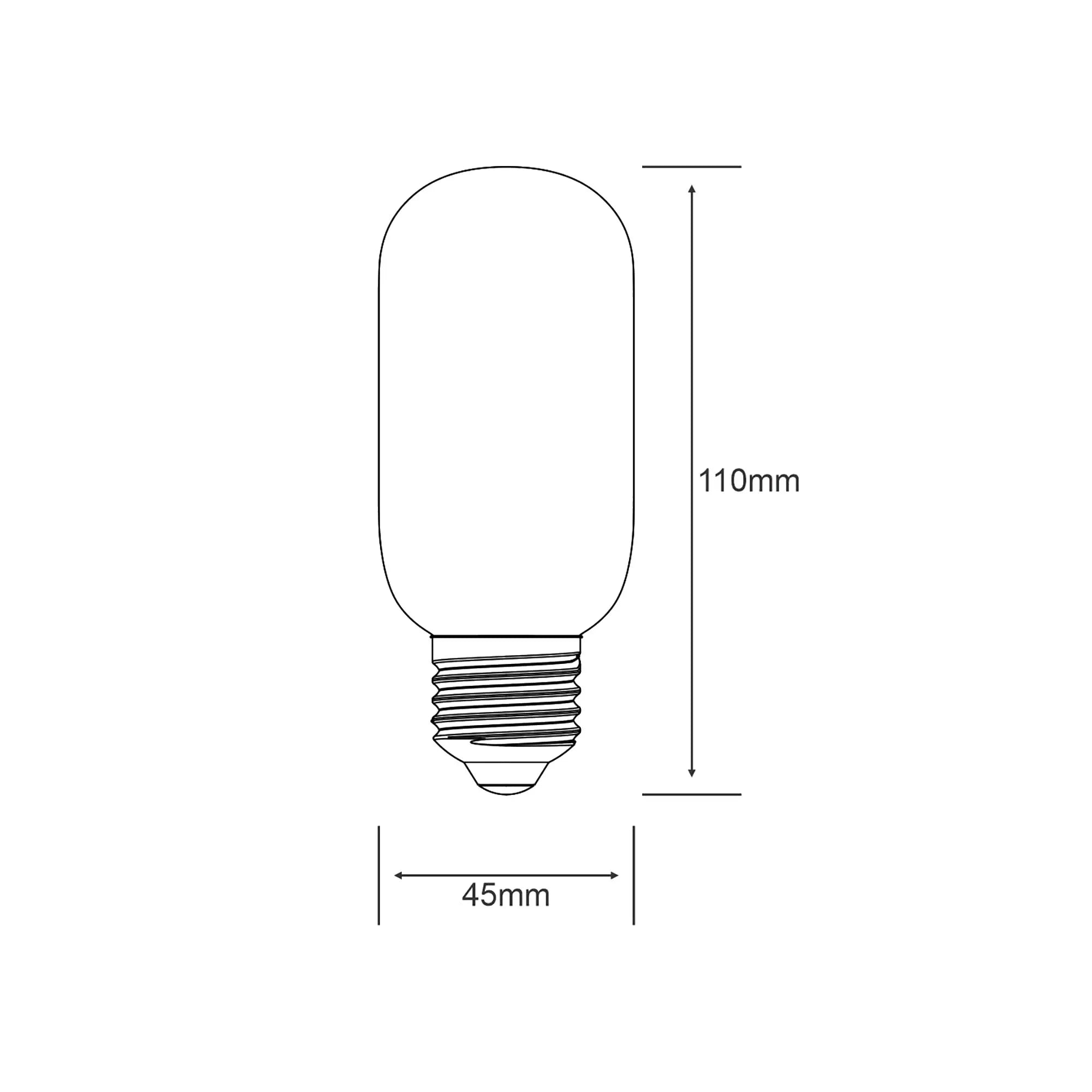Classic Style 4W Dimmable LED T45 E27 Bulbs- Various Finishes