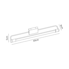Villabey LED 1 x 14W Chrome Wall Lamp Large 1 Light 4000K IP44 3yr Warranty
