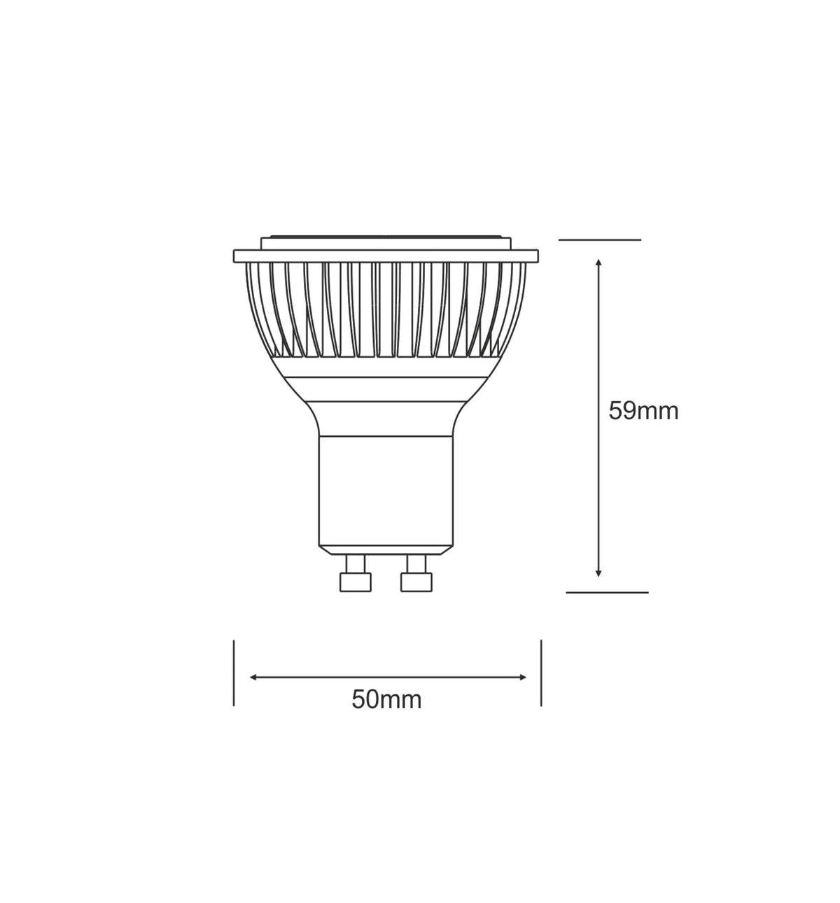 LED GU10 7W/ 8W  White Bulb 6400K