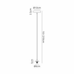 Seville 1LT IP20 18cm Single Pendant - Various Colours