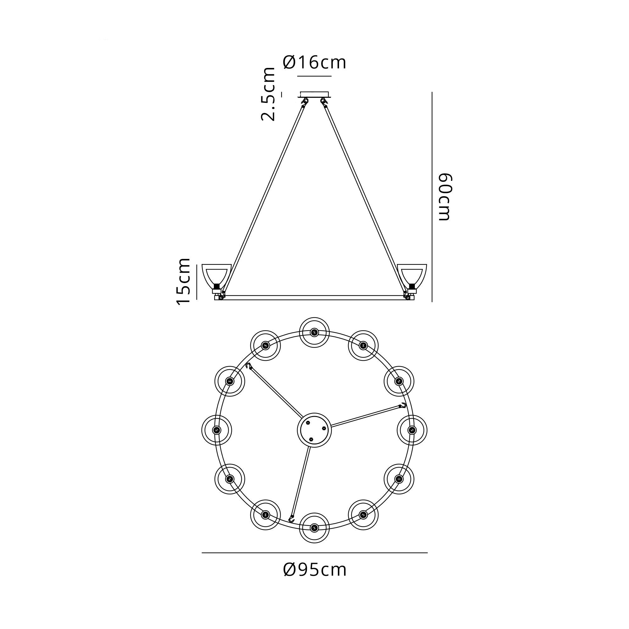 Cassis 12Lt Centre Light Fitting - Various Styles