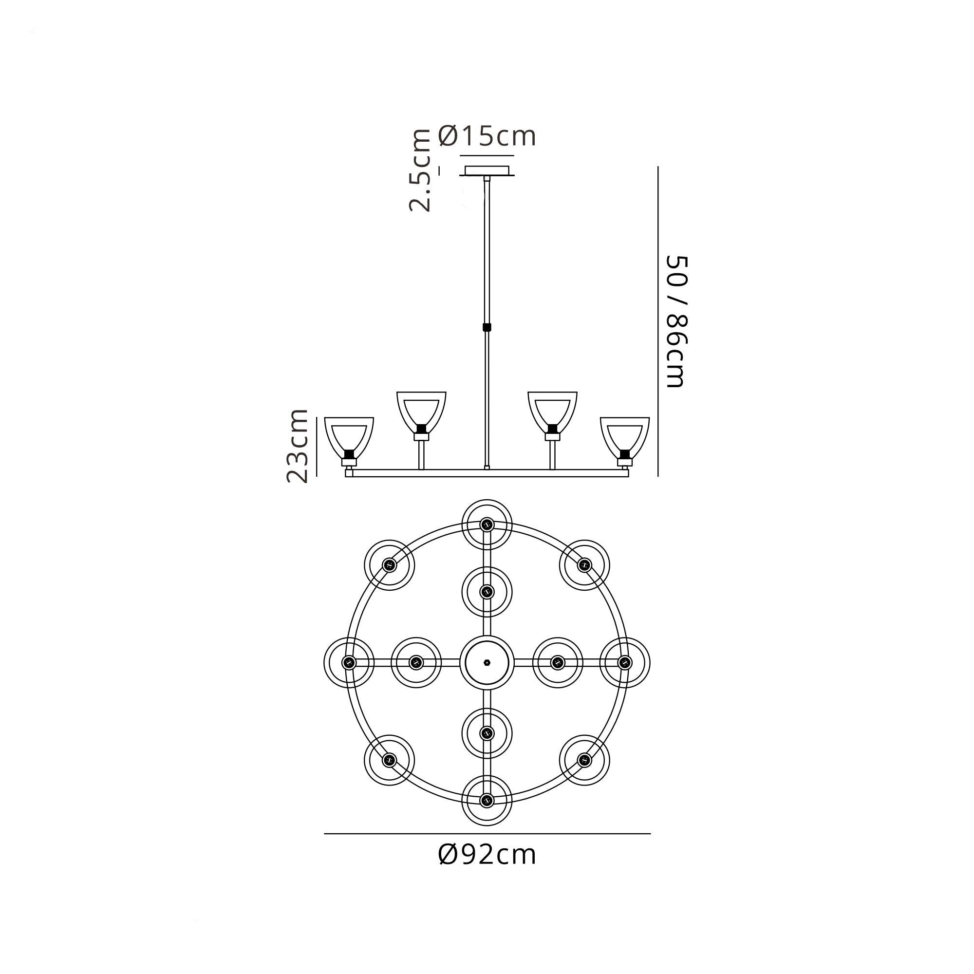 Cassis 12Lt Centre Light Fitting - Various Styles