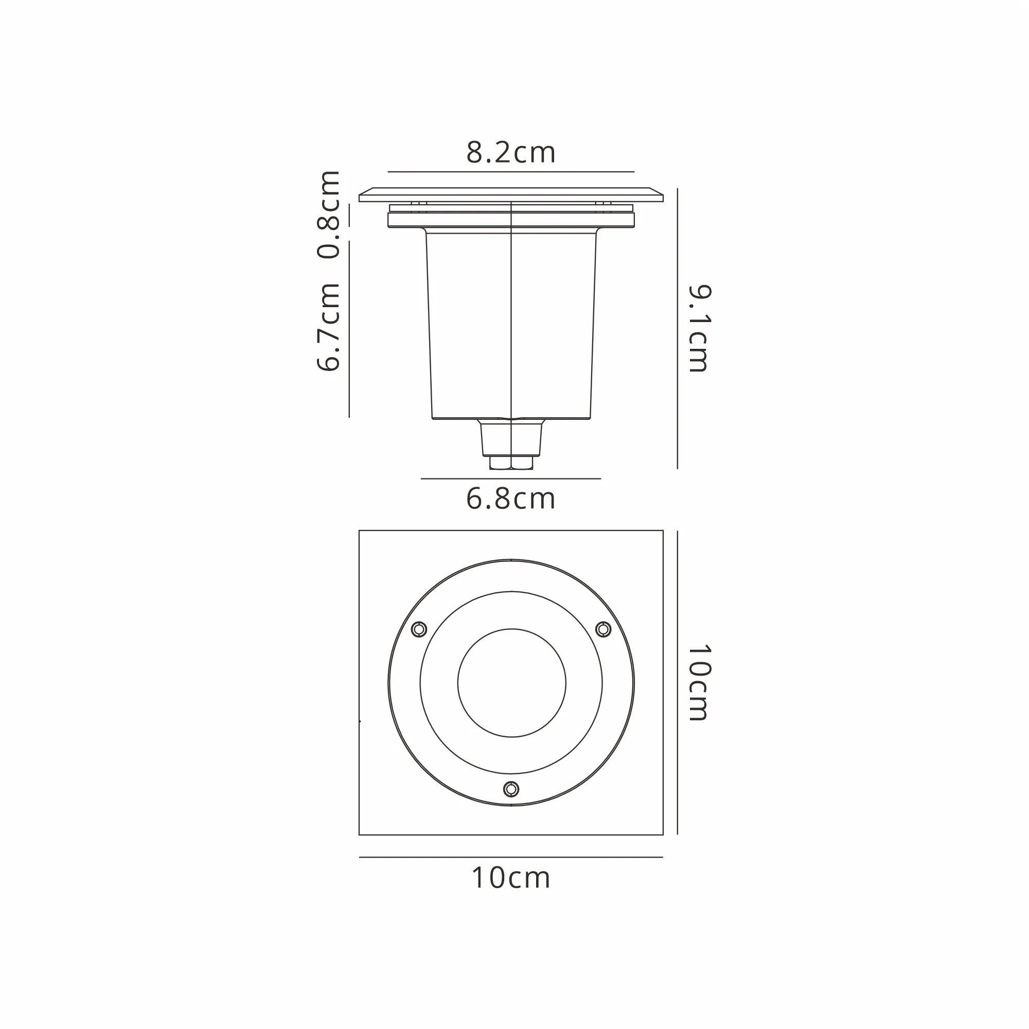 Benecia GU10  Inground Light- Round/Square