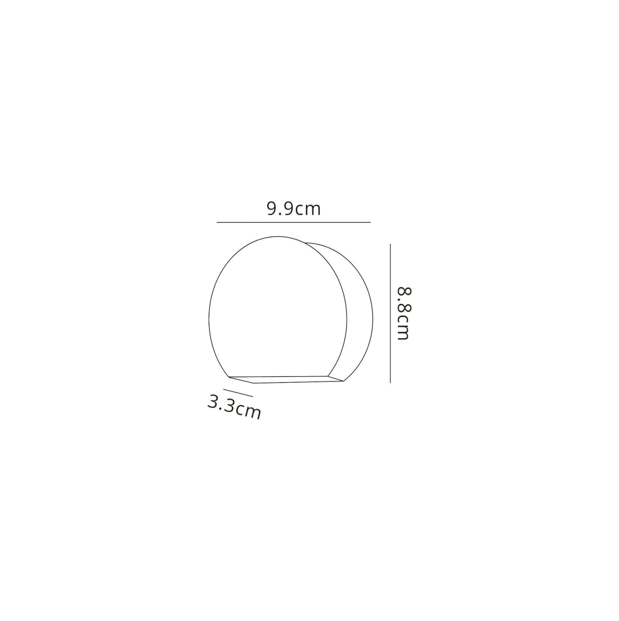 Lucina Wall Light 3W LED 3000K- White/ Anthracite Finish