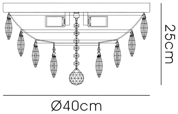 Consten Flush Ceiling E14