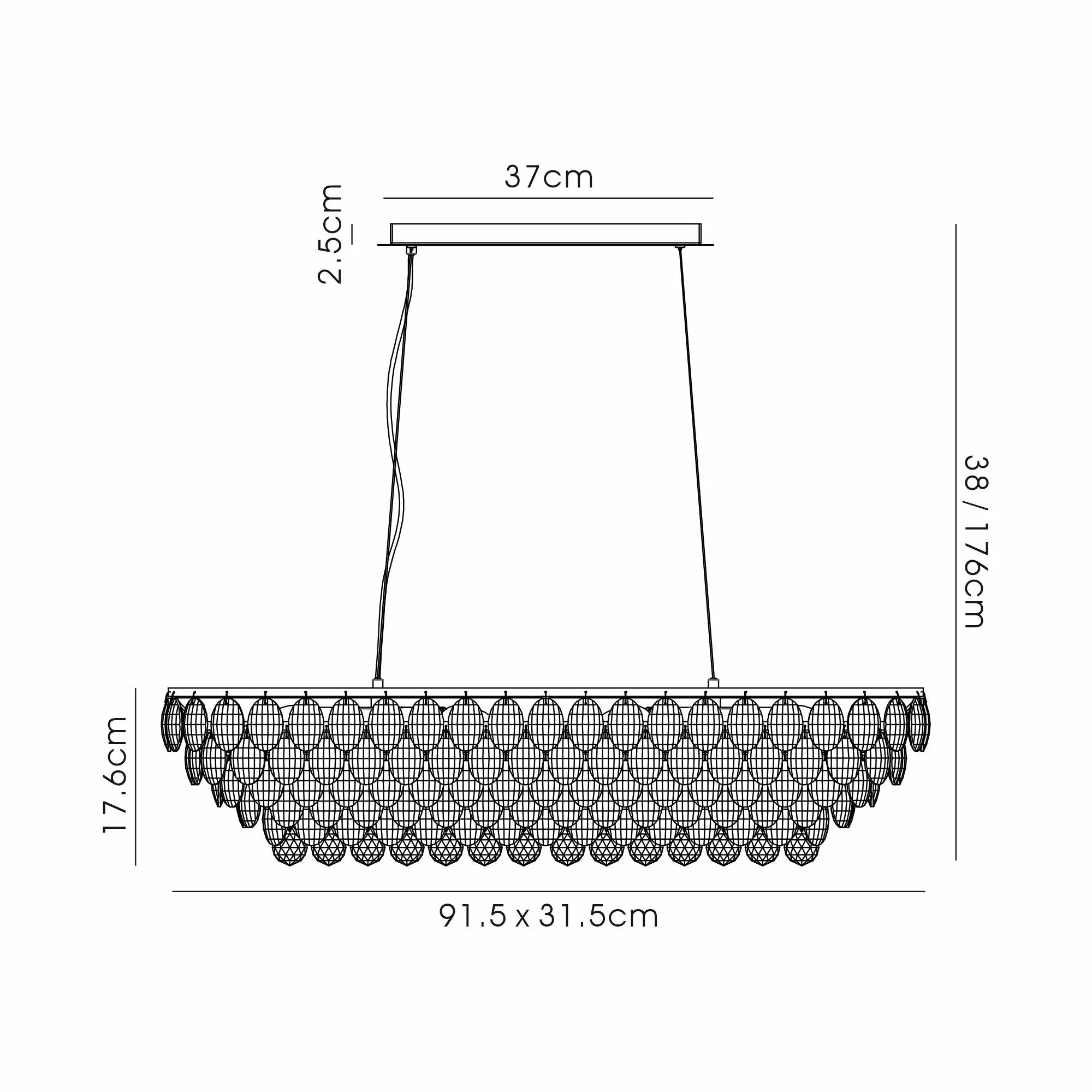 Consten Linear Pendant E14