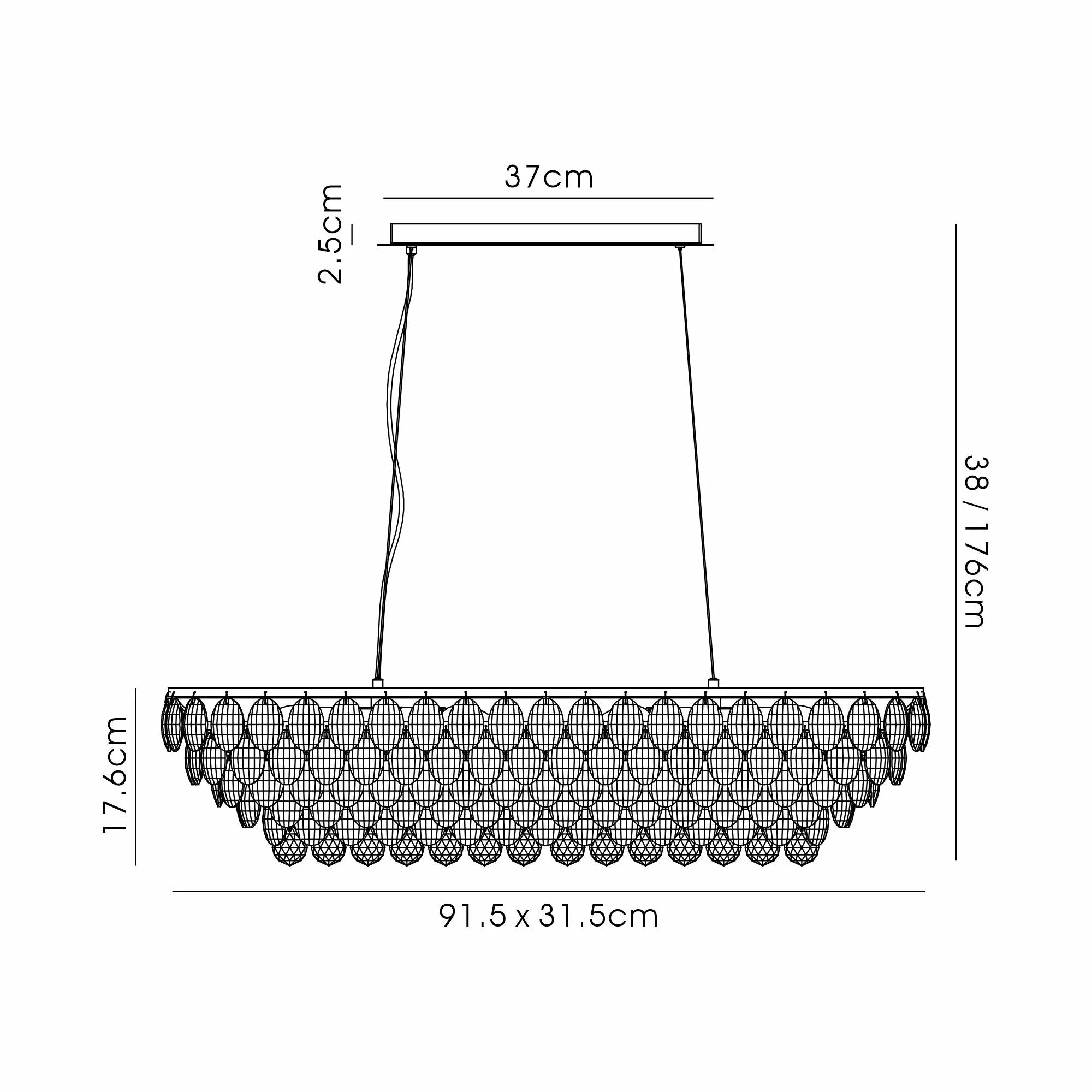 Consten Linear Pendant E14