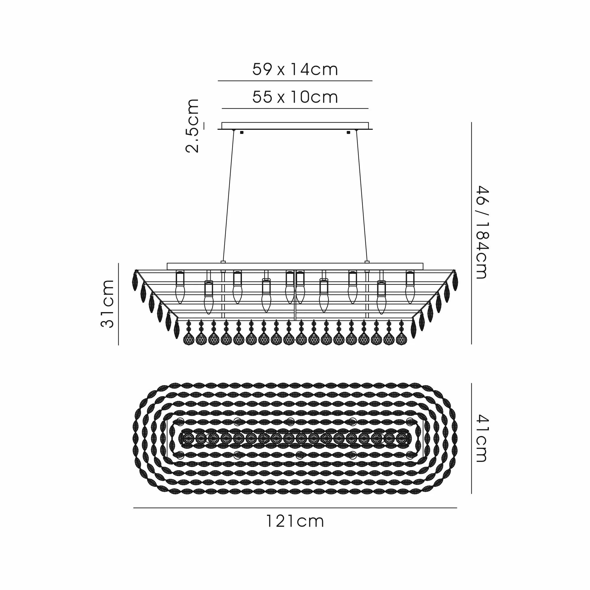 Consten Linear Pendant E14