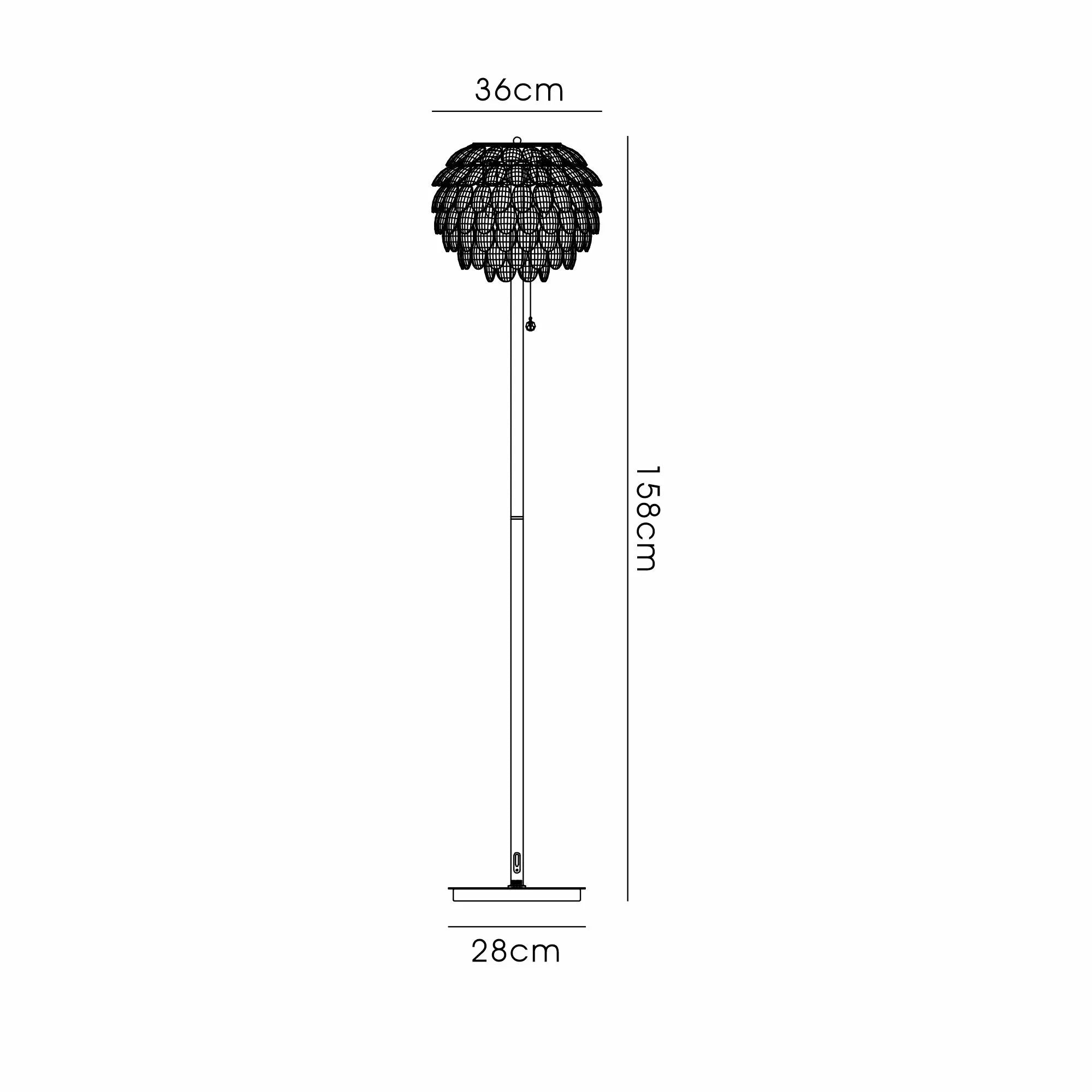 Consten Floor Lamp 3 Light E14