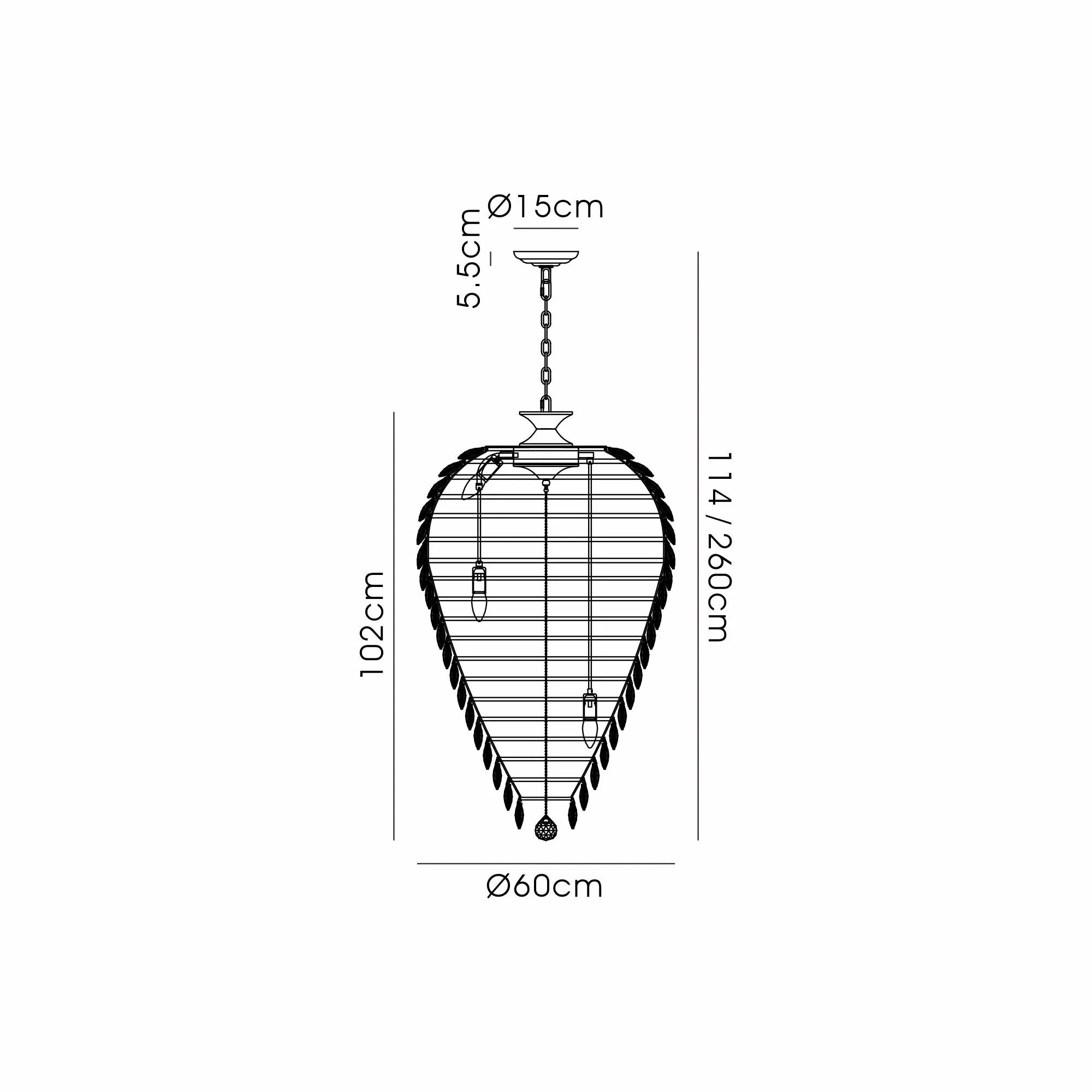 Consten Acorn Pendant E14