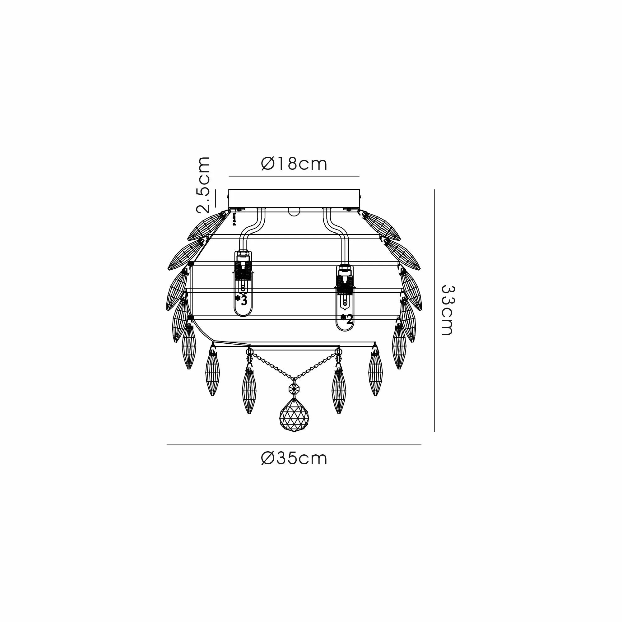 Consten Ceiling Light G9 IP44