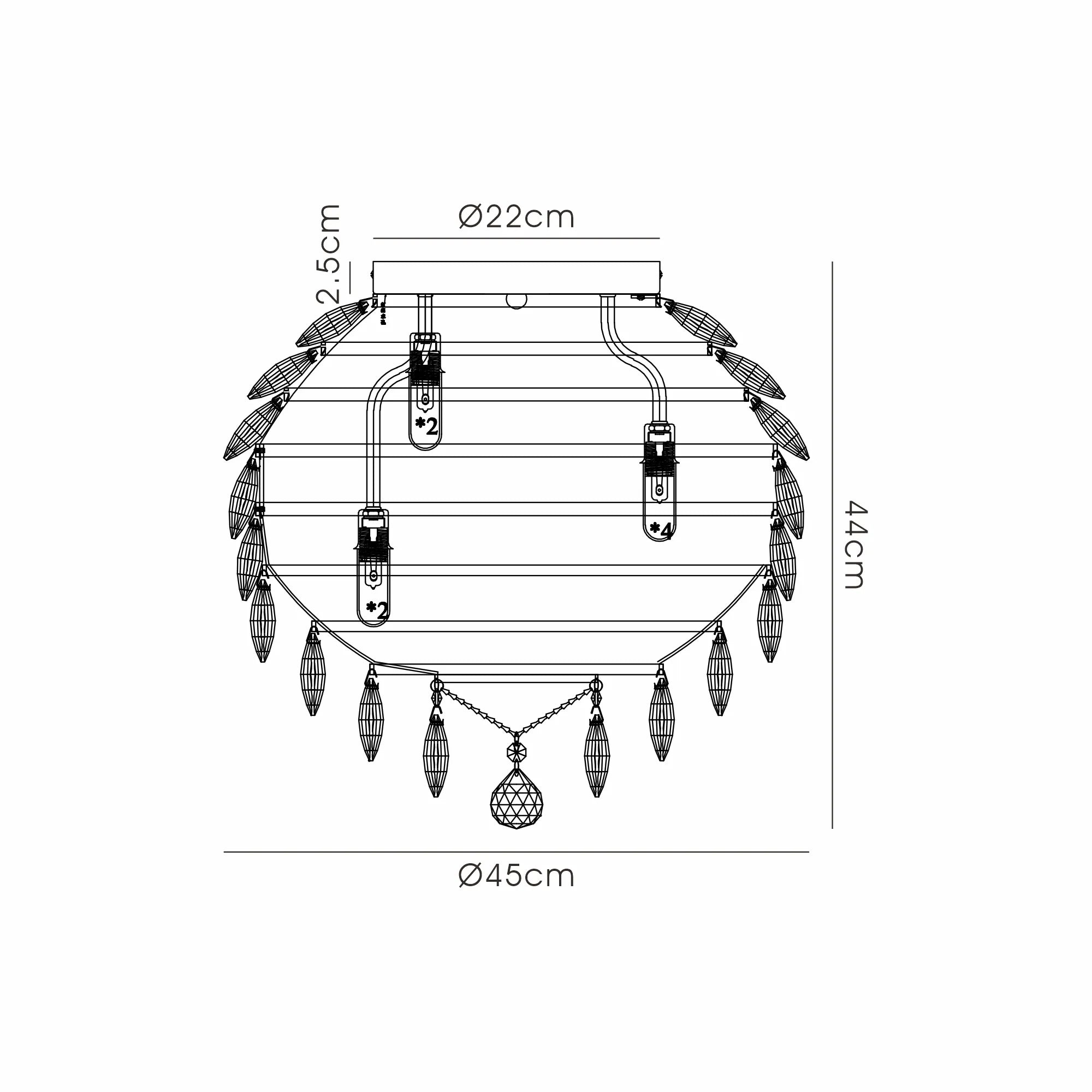 Consten Ceiling Light G9 IP44