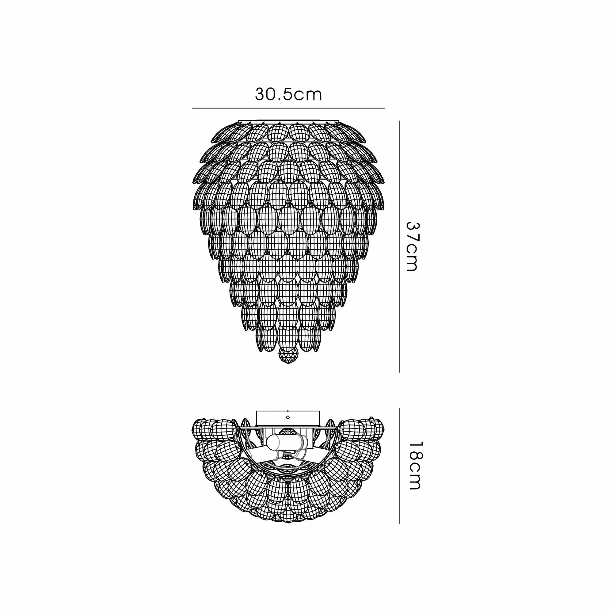 Consten IP Tall Wall Lamp, 6 Light G9, IP44